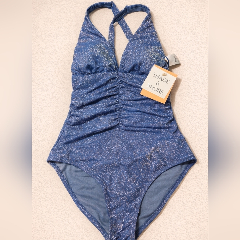 Shade & Shore Sparkling Navy One Piece Size Xs